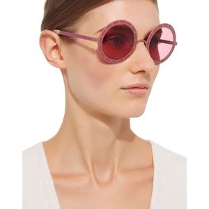 Rose Gold Sonny And Cher Pared Eyewear Sunglasses